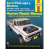 Ford Pick-Ups And Bronco 2 And 4 W.D. 1973-79 Six Cylinder In-Line And V8 Models Owner's Workshop Manual door John Harold Haynes