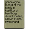 Genealogical Record Of The Family Of Koelliker Of Herrliburg, District Meilen, Canton Zurich, Switzerland door John Jacob Hess
