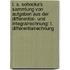 L. A. Sohncke's Sammlung Von Aufgaben Aus Der Differential- Und Integralrechnung: T. Differentialrechnung