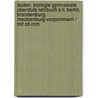 Duden. Biologie Gymnasiale Oberstufe Lehrbuch S Ii. Berlin, Brandenburg, Mecklenburg-vorpommern / Mit Cd-rom door Onbekend