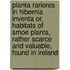 Planta Rariores In Hibernia Inventa Or, Habitats Of Smoe Plants, Rather Scarce And Valuable, Found In Ireland