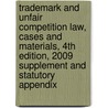 Trademark and Unfair Competition Law, Cases and Materials, 4th Edition, 2009 Supplement and Statutory Appendix door Jessica Litman