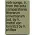 Volk-Songs, Tr. From The Acta Comparationis Litterarum Universarum [Ed. By H. Meltzl Von Lomnitz] By H. Phillips