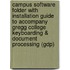 Campus Software Folder with Installation Guide to Accompany Gregg College Keyboarding & Document Processing (Gdp)