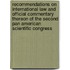 Recommendations On International Law And Official Commentary Thereon Of The Second Pan American Scientific Congress