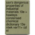 Sax's Dangerous Properties Of Industrial Materials 10e + Hawleys Condensed Chemical Dictionary 13e Ntwk Ver11+ Cd St