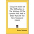 Essays On Some Of The Difficulties In The Writings Of The Apostle Paul And In Other Parts Of The New Testament (1845)