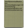 Oberflächenmodifikation von Aluminiumlegierungen mit Laserstrahlung: Prozessverständnis und Schichtcharakterisierung door Agnes Ott