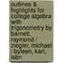Outlines & Highlights For College Algebra With Trigonometry By Barnett, Raymond / Ziegler, Michael / Byleen, Karl, Isbn