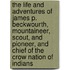 The Life And Adventures Of James P. Beckwourth, Mountaineer, Scout, And Pioneer, And Chief Of The Crow Nation Of Indians