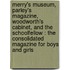 Merry's Museum, Parley's Magazine, Woodworth's Cabinet, And The Schoolfellow : The Consolidated Magazine For Boys And Girls
