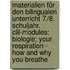 Materialien Für Den Bilingualen Unterricht 7./8. Schuljahr. Clil-modules: Biologie: Your Respiration - How And Why You Breathe