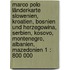 Marco Polo Länderkarte Slowenien, Kroatien, Bosnien und Herzegowina, Serbien, Kosovo, Montenegro, Albanien, Mazedonien 1 : 800 000