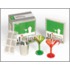 The Teeny-Weeny Merry Martini Set [With Ice Cube Tray, Mini Metal Shaker, 2 Stirrers and Red & Green Tinted Martini Glasses and 32-Pa