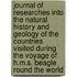 Journal Of Researches Into The Natural History And Geology Of The Countries Visited During The Voyage Of H.M.S. Beagle Round The World