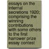 Essays On The Internal Secretions 1920; Comprising The Winning Contributions With Some Others To The First Harrower Prize Essay Contest