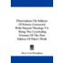 Dissertations On Subjects Of Science Connected With Natural Theology V1: Being The Concluding Volumes Of The New Edition Of Paley's Work