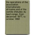 The Operations Of The Association Internationale Africaine And Of The Comite D'Etudes Du Haut Congo, From December 1877, To October 1882