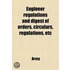 Engineer Regulations And Digest Of Orders, Circulars, Regulations, Etc; Relating To The Work Of The Engineer Department, U. S. Army, In Force