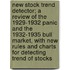 New Stock Trend Detector; A Review Of The 1929-1932 Panic And The 1932-1935 Bull Market, With New Rules And Charts For Detecting Trend Of Stocks