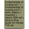 Fundamentals of Nursing Vol 1 + Fundamentals of Nursing Vol 2 + Skills Videos + Checklist + Taber's 20th ed + Davis's Drug Guide for Nurses 11th ed door Judith Wilkinson