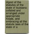 Digest Of The Statutes Of The State Of Louisiana: Collated And Arranged Under Appropriate Heads, And Embracing All The Statute Laws Of The State Of A