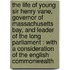 The Life Of Young Sir Henry Vane, Governor Of Massachusetts Bay, And Leader Of The Long Parliament : With A Consideration Of The English Commonwealth