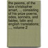 The Poems, Of The Late Christopher Smart, ... Consisting Of His Prize Poems, Odes, Sonnets, And Fables, Latin And English Translations; ..., Volume 2