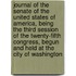 Journal Of The Senate Of The United States Of America, Being The Third Session Of The Twenty-Fifth Congress, Begun And Held At The City Of Washington