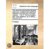 The Universal Etymological English Dictionary: Containing An Additional Collection Of Words (Not In The First Volume) ... Vol. Ii. The Third Edition W door Onbekend