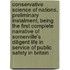Conservative Science Of Nations, Preliminary Instalment, Being The First Complete Narrative Of Somerville's Diligent Life In Service Of Public Safety In Britain