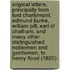 Original Letters, Principally From Lord Charlemont, Edmund Burke, William Pitt, Earl Of Chatham, And Many Other Distinguished Noblemen And Gentlemen, To Henry Flood (1820)