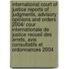 International Court of Justice Reports of Judgments, Advisory Opinions and Orders  2004/ Cour internationale de justice recueil des arrets, avis consultatifs et ordonnances 2004 door Onbekend