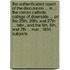 The Authenticated Report Of The Discussion ... In ... The Roman Catholic College Of Downside ... On The 25th, 26th, And 27th ... Febr., And The 5th, 6th, And 7th ... Mar., 1834. Subjects