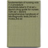Fundamentals of Nursing Vols 1-2 Procedure Checklists,taber's 21st Ed + Davis's Drug Guide for Nurses 12th Ed + Davis's Comprehensive Handbook of Lab/Diagnostic Tests,3rd Ed + Rnotes,3rd Ed door Judith M. Wilkinson