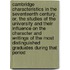 Cambridge Characteristics In The Seventeenth Century, Or, The Studies Of The University And Their Influence On The Character And Writings Of The Most Distinguished Graduates During That Period