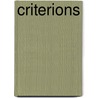 Criterions by Inc. Icongroup International
