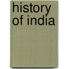 History of India door Hermann Kulke