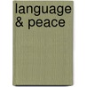 Language & Peace door Christina Schaffner