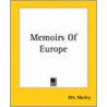 Memoirs of Europe door Mrs. Manley