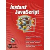 Instant JavaScript door Michel Plungian