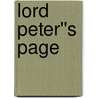 Lord Peter''s Page door Maureen Mackey
