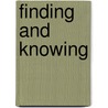 Finding and Knowing by Clare Davies