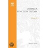 Complex function theory door Heins
