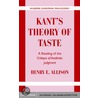 Kant''s Theory of Taste door Professor Henry E. Allison