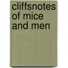 CliffsNotes Of Mice and Men by Sudan Van Kirk