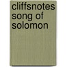 CliffsNotes Song of Solomon by Durthy A. Washington
