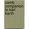Camb Companion to Karl Barth door Onbekend