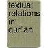 Textual Relations in Qur''an