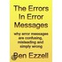 The Errors in Error Messages